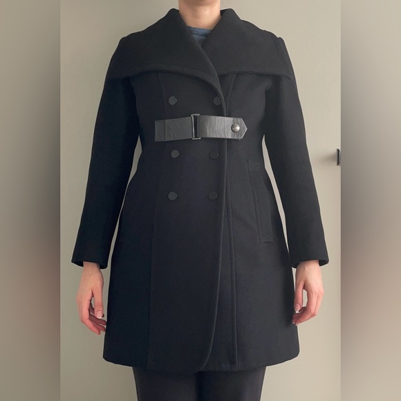 Wool blend double breasted coat - Picture 1 of 10